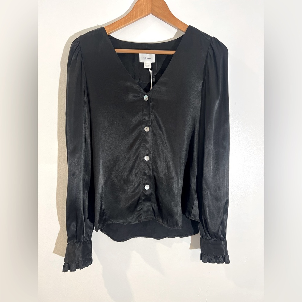 R.G KANE Ruffle Sleeve Blouse